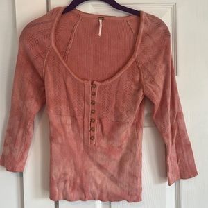 Free people spring sweater small tie dye